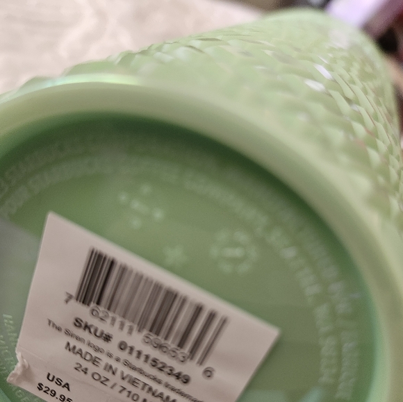 Starbucks Mint Green Iridiscent Tumbler Cup - Picture 4 of 4